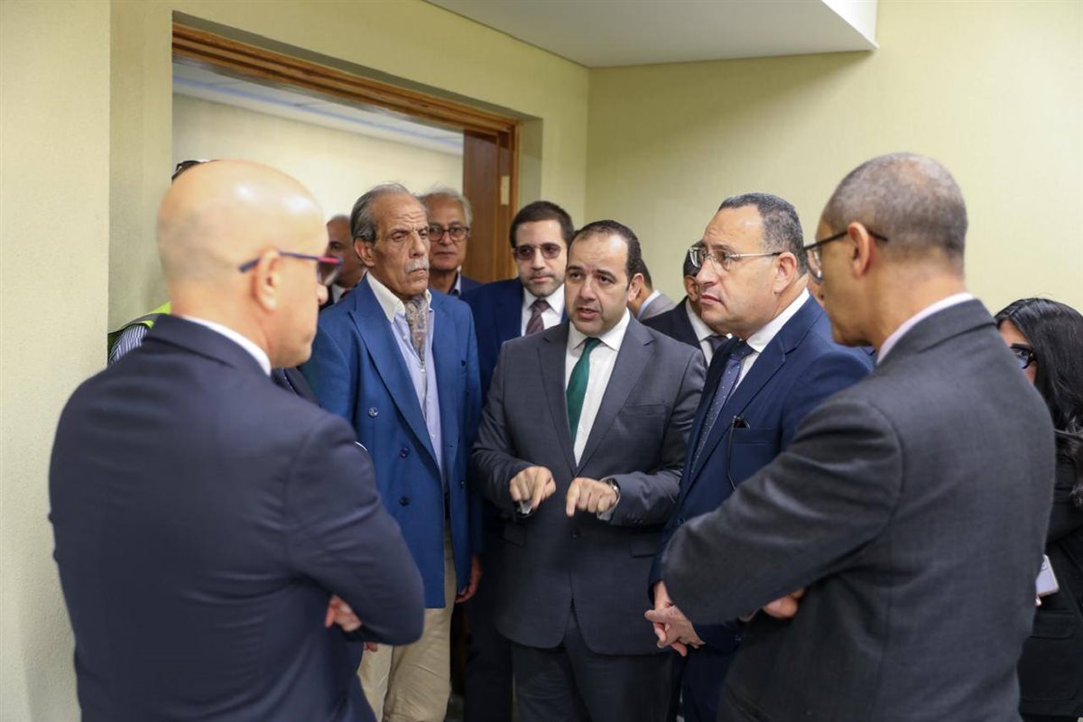 جانب من زيارة وزير التعليم العالي