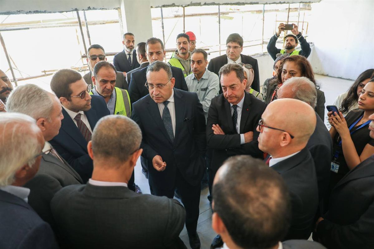 جانب من زيارة وزير التعليم العالي