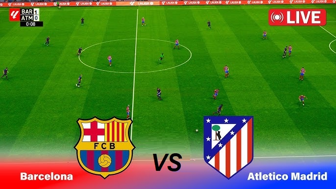 بث مباشر مباراة برشلونة وأتلتيكو مدريد الآن&nbsp;