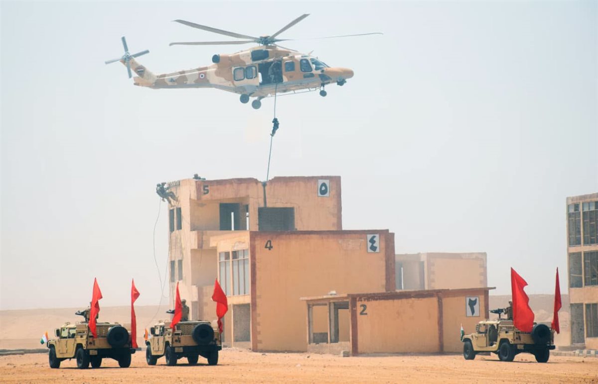 جانب من فعاليات التدريب المصرى الهندى
