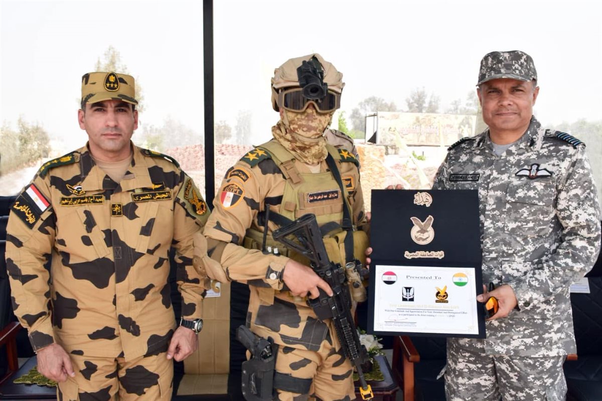 جانب من فعاليات التدريب المصرى الهندى