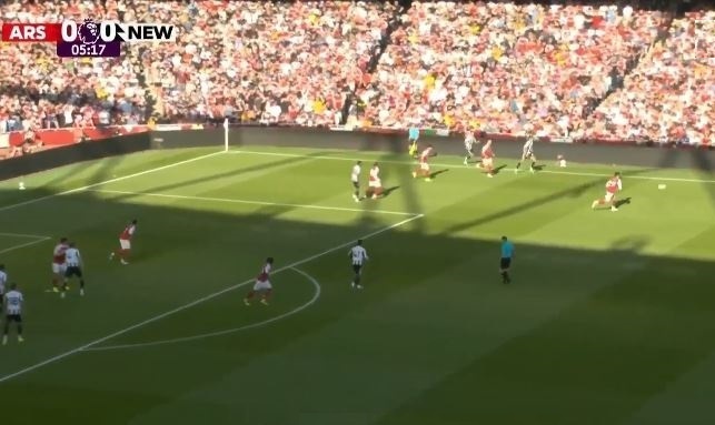 Arsenal vs Newcastle United live
