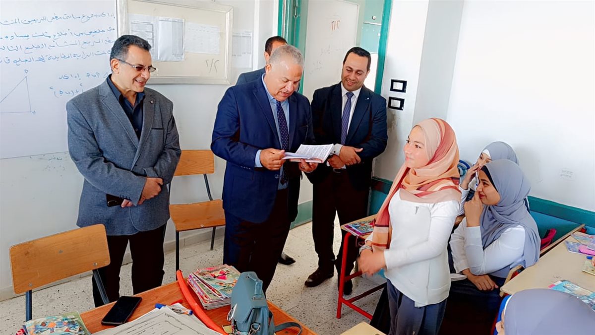 جولة ميدانية لوكيل تعليم الفيوم بمدارس إدارة طامية لمتابعة سير انضباط العملية