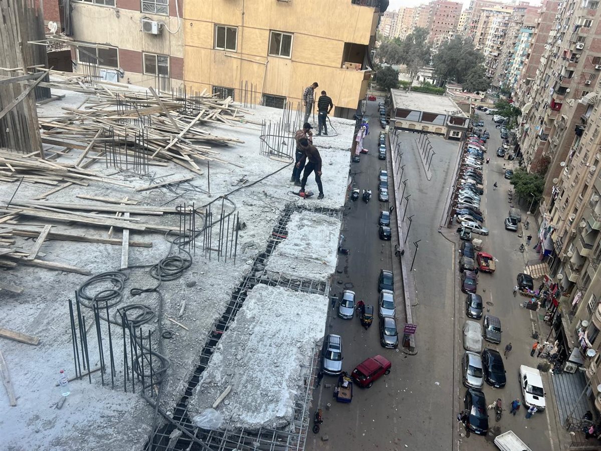 إزالة عقار مخالف في عين شمس