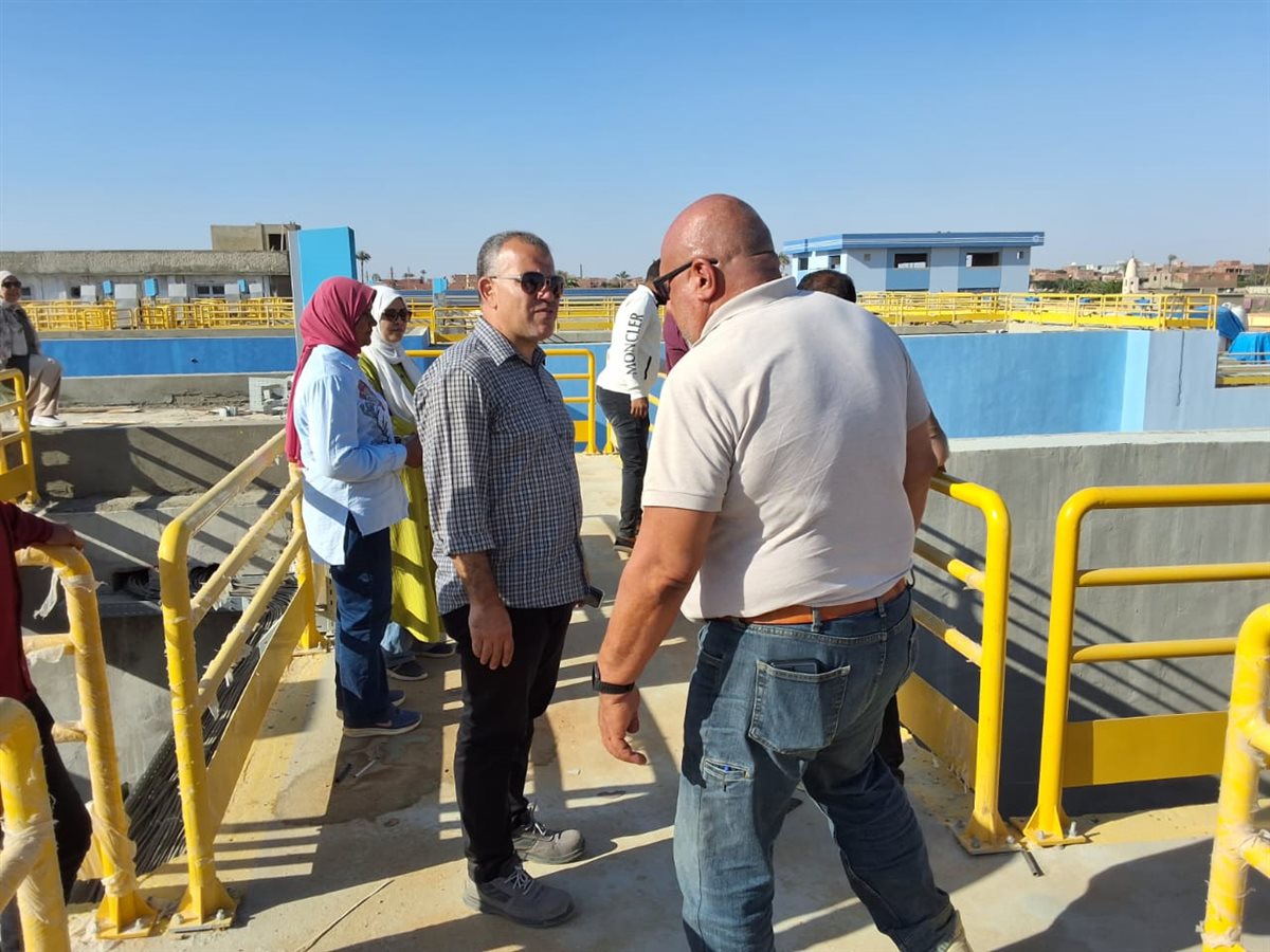 رئيس مياه الفيوم يوجه بسرعة إنهاء الأعمال المرحلة الثالثة بمحطة العزب الجديدة