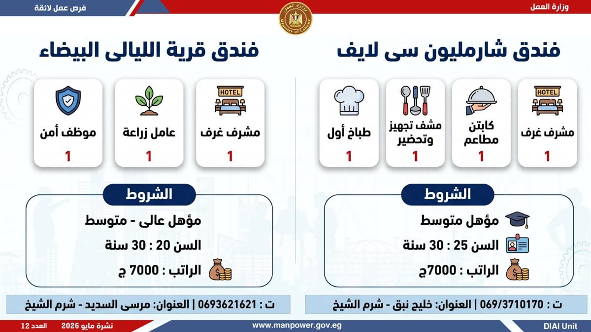 وظائف وزارة العمل
