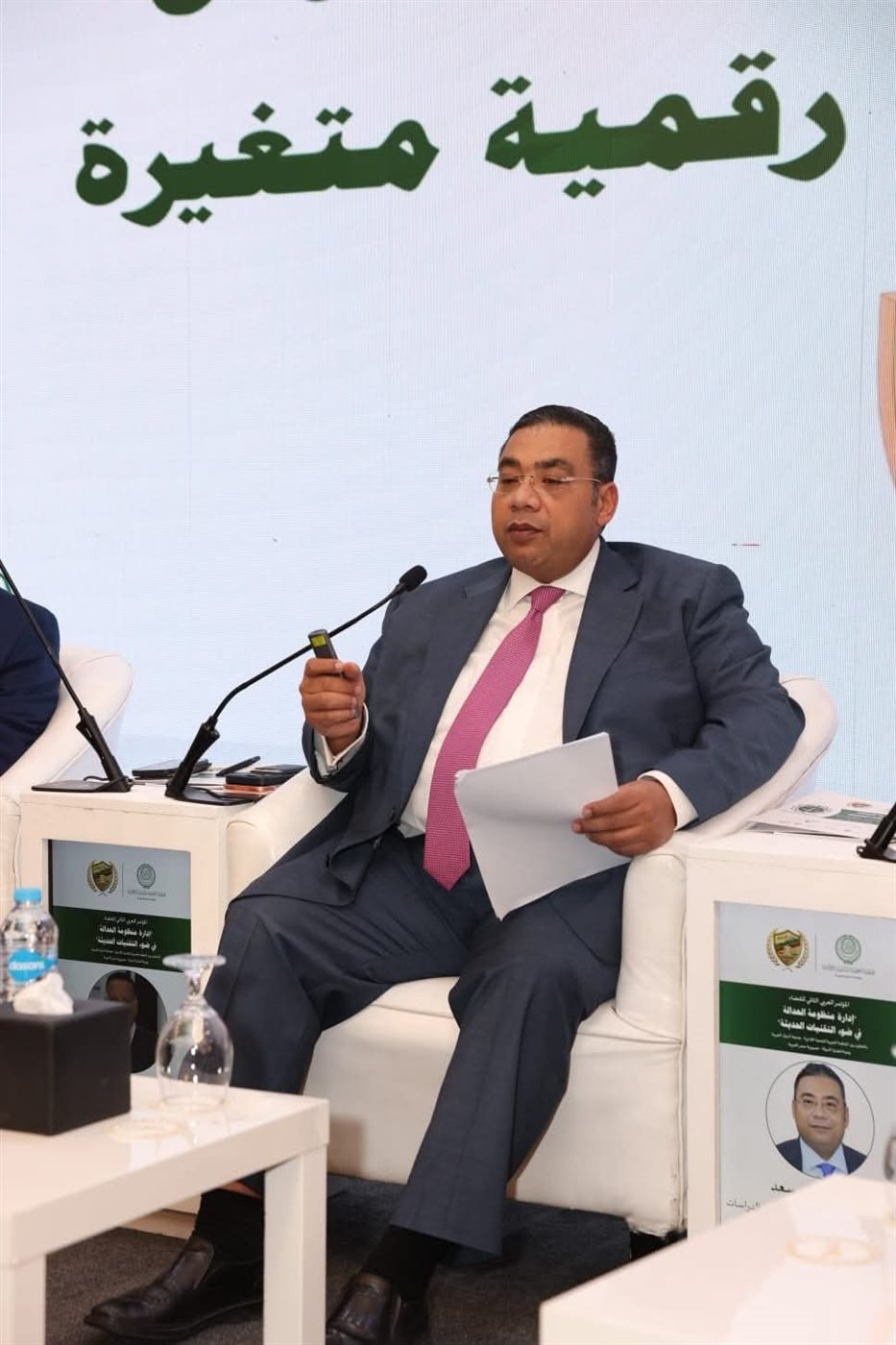 المستشار أحمد سعد عبدالعاطي نائب رئيس هيئة قضايا الدولة ورئيس مركز الدراسات القضائية والتدريب والتعاون الدولي والثقافي