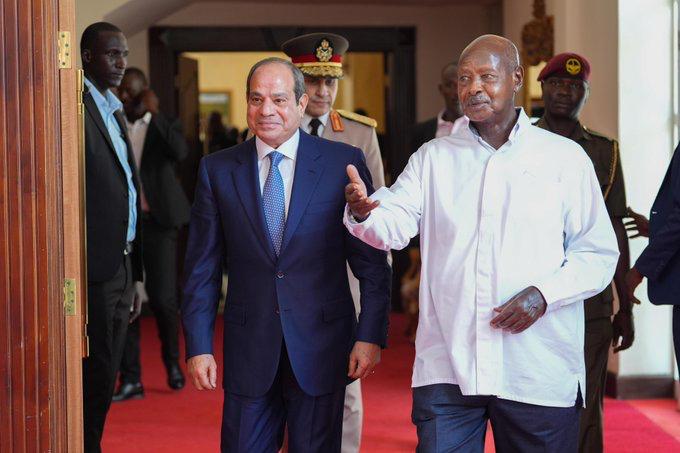 الرئيس السيسي ونظيره الأوغندي