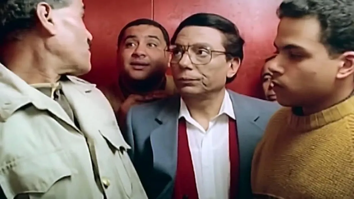 عادل إمام وعلاء ولي الدين في فيلم الإرهاب والكباب
