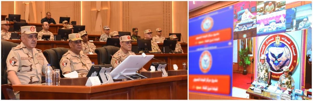 جانب من متابعة الوزير لمشروع مراكز القيادة التعبوى