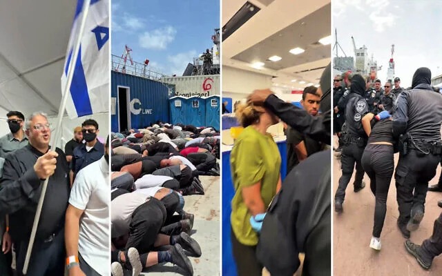 تنكيل بن غفير بنشطاء أسطول الصمود