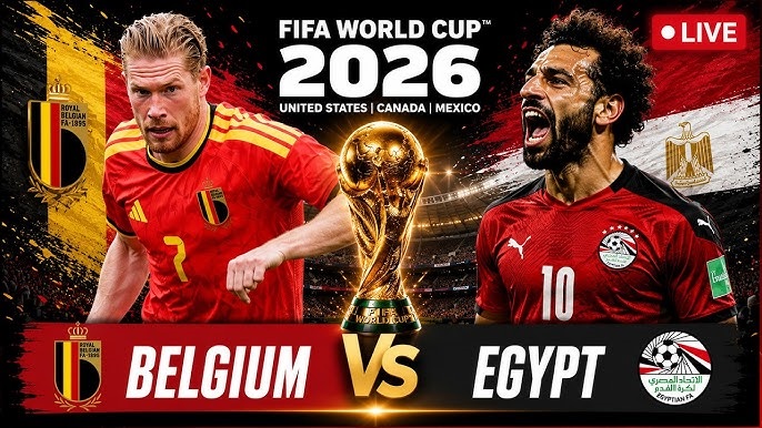 بث مباشر الآن مشاهدة مباراة مصر وبلجيكا