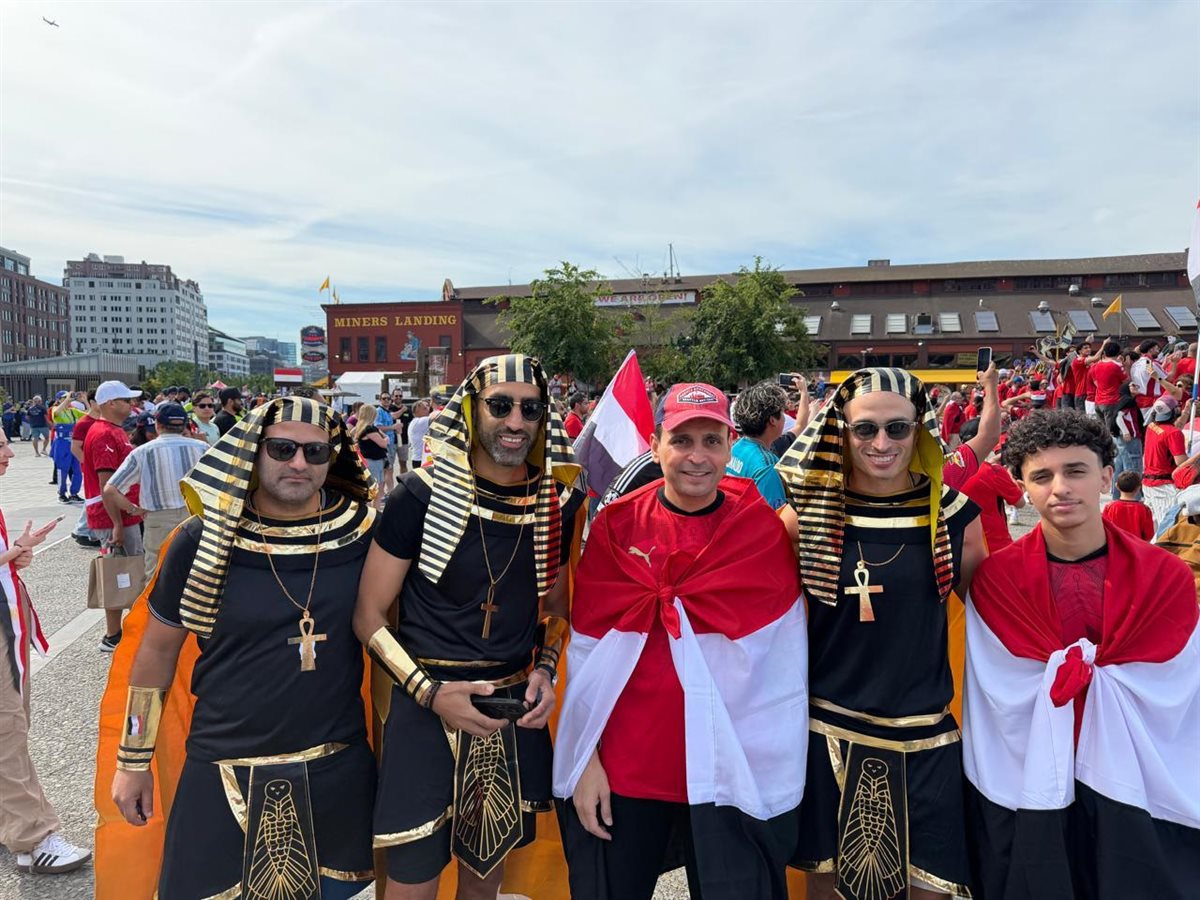 جانب من مساندة النائب إسلام التلواني للمنتخب