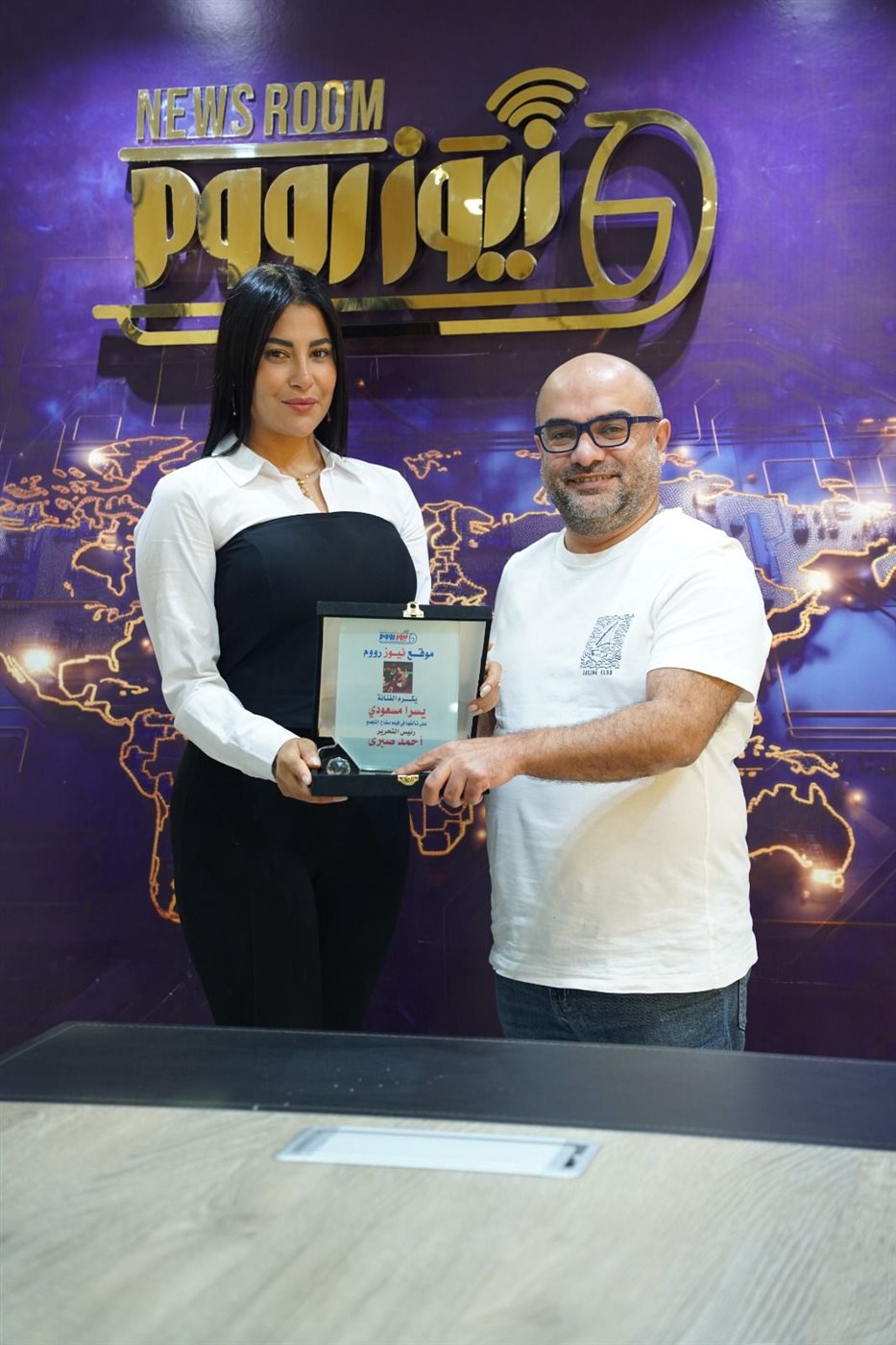 ندوة يسرا مسعودي في موقع نيوز رووم