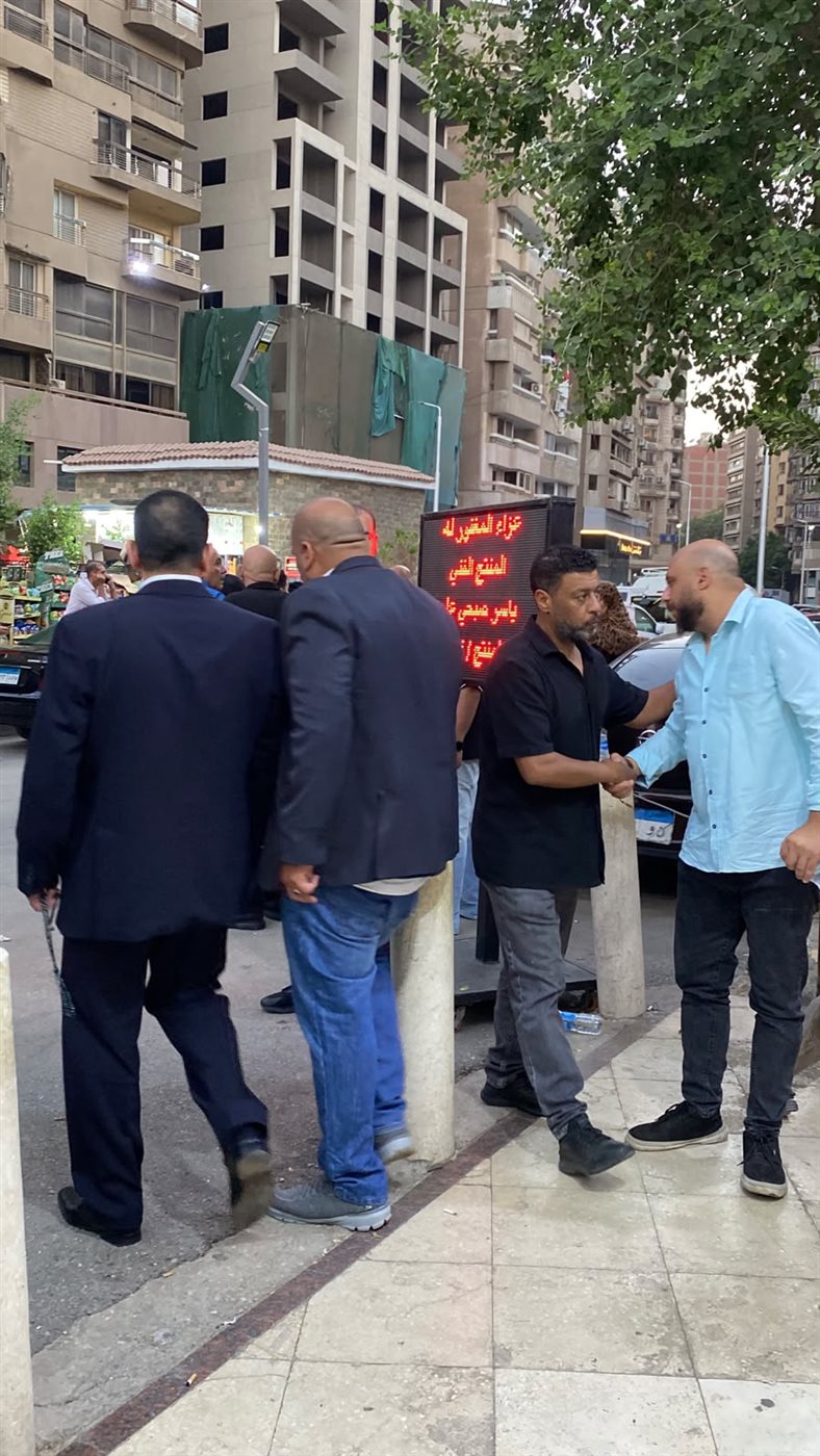 عزاء المنتج الفني ياسر صبحي