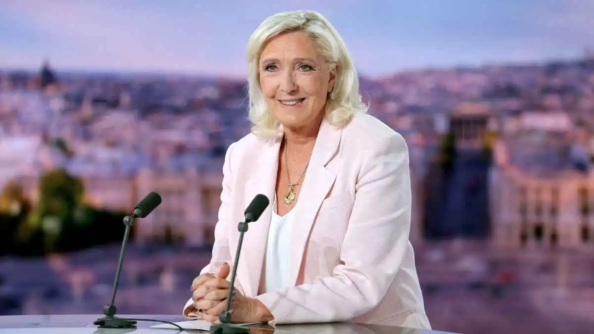 <strong>زعيمة اليمين الفرنسي المتطرف مارين لوبان</strong>