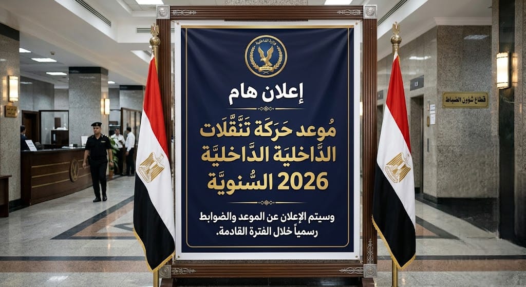 موعد حركة تنقلات الداخلية 2026 السنوية
