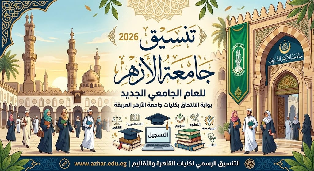 موعد تنسيق جامعة الأزهر 2026