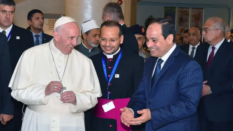 لقاء السيسي والبابا فرانسيس