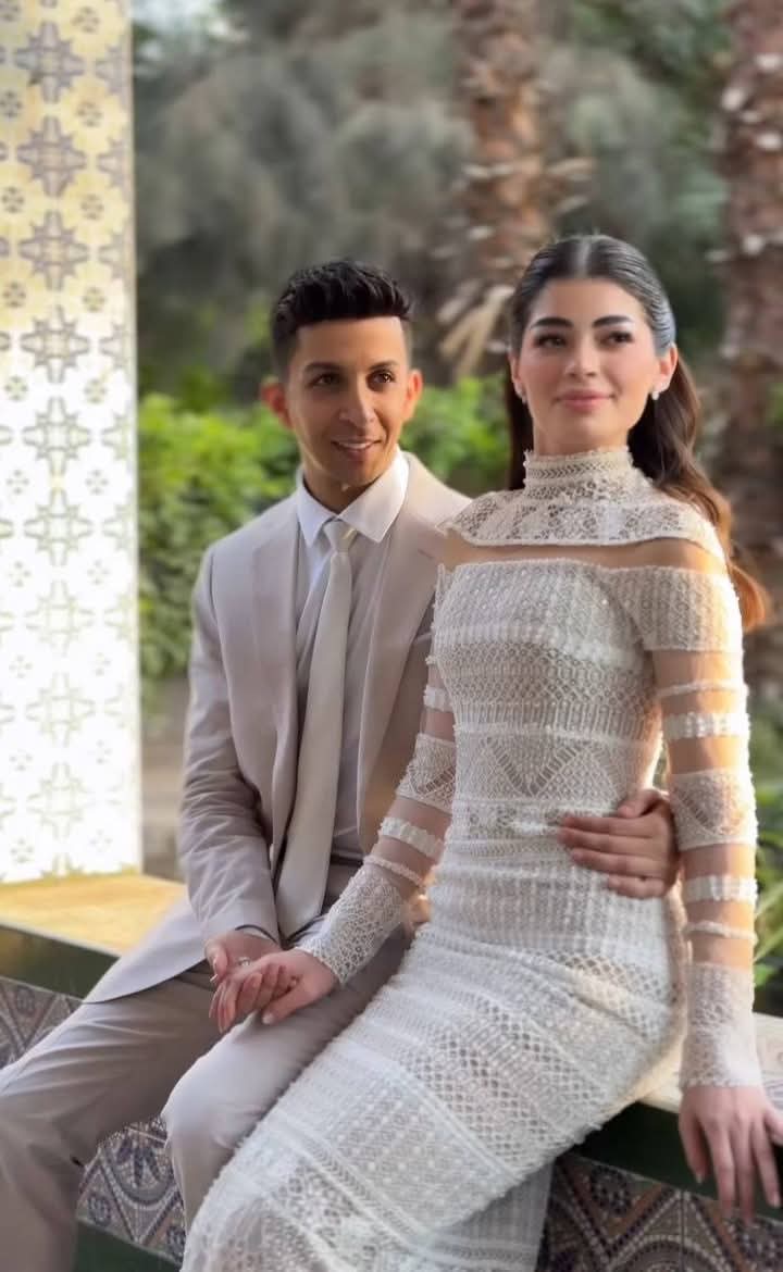 عقد قرآن ليلي أحمد زاهر و هشام جمال