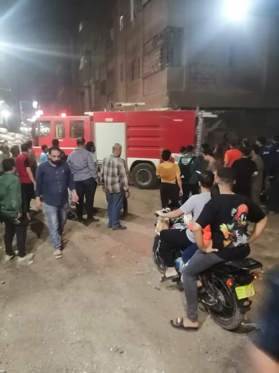 حريق مصنع نسيج