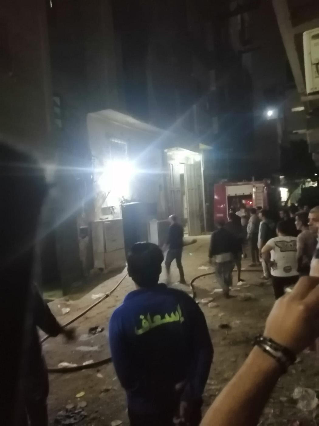 حريق مصنع نسيج