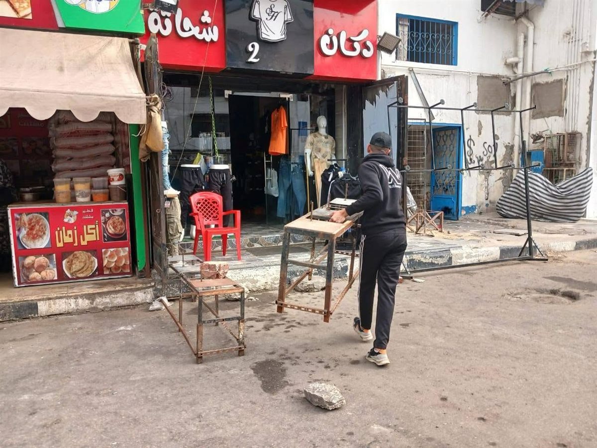 إزالة الإشغالات في بور سعيد