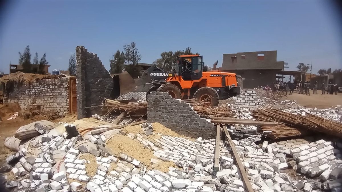 فى يومين .. ازالة 22 مخالفة بناء وتعدى على الأراضى الزراعية وأملاك الدولة بكفرالشيخ
