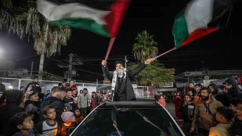 احتفالات بوقف إطلاق