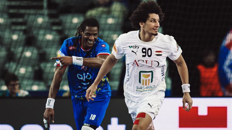 من مباراة منتخب اليد