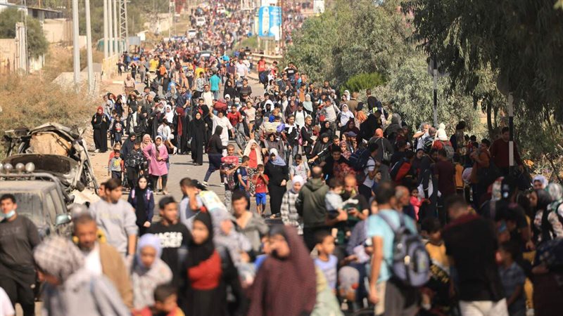نازحون فلسطينيون