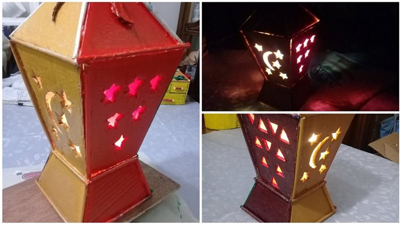 فانوس رمضان من الكرتون