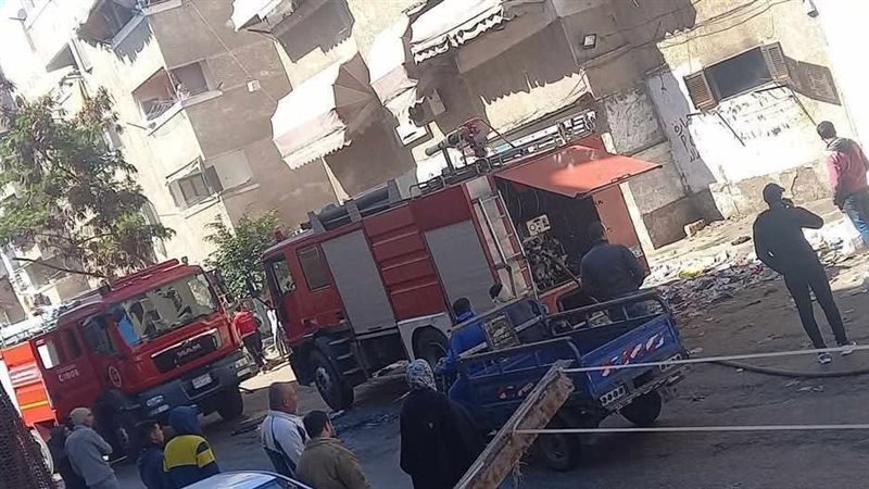 حريق بوحدة سكنية