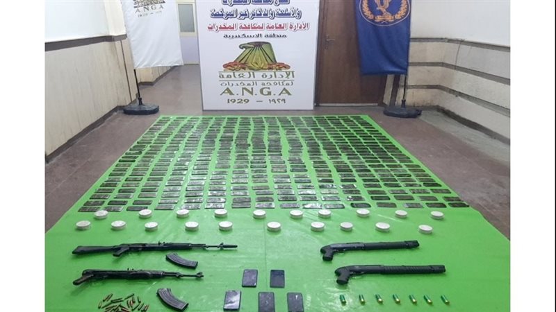 المخدرات المضبوطة