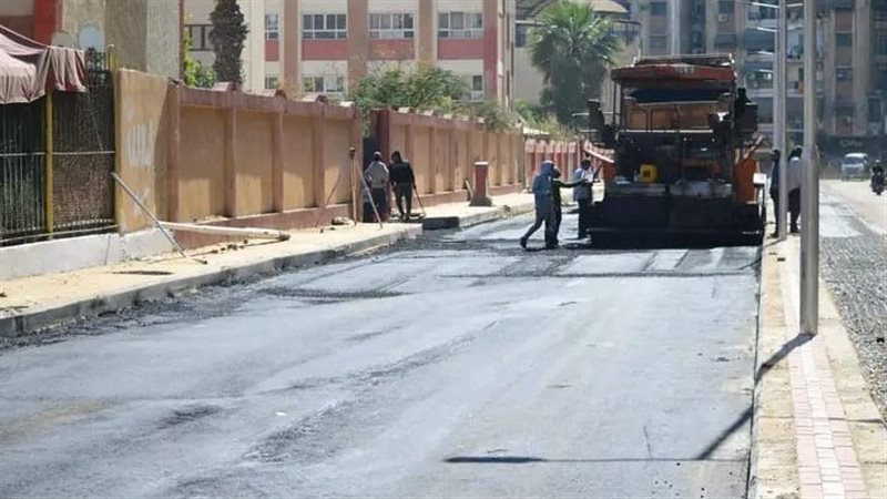 أعمال تطوير شارع