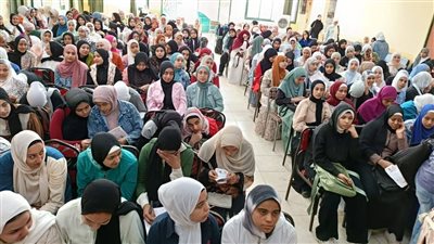 إدارة أبشواي التعليمية تختتم المراجعات النهائية لطلاب الشهادة الإعدادية |صور