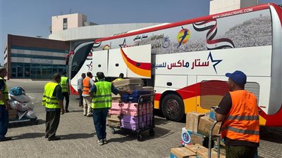 مغادرة 400 حاج من حجاج البر عبر ميناء نويبع متجهين لبيت الله الحرام 