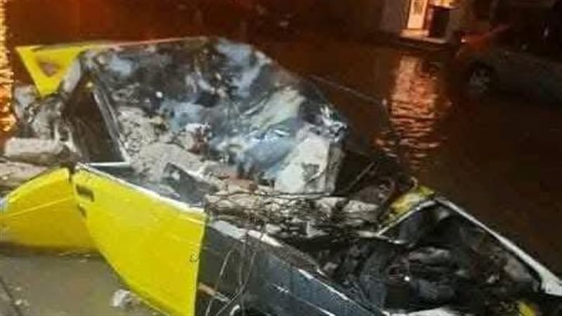 احتراق التاكسي