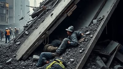 مصرع شخص وإصابة 9 آخرين في انهيار سقف مخزن بالبحيرة