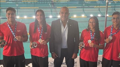 منتخب السباحة بالزعانف يحصد فضية وبرونزيتين ببطولة العالم باليونان