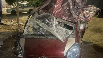 مصرع 2  وإصابة 6 آخرين فى إنقلاب سيارة ملاكى بصحراوى البحيرة