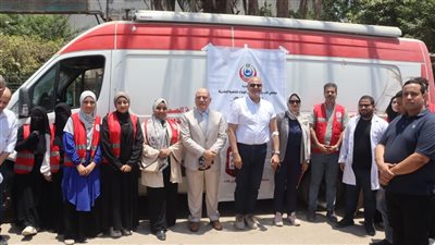 محافظ القليوبية يتفقد مركز الدم المتنقل بشارع 15 مايو بشرق شبرا الخيمة 
