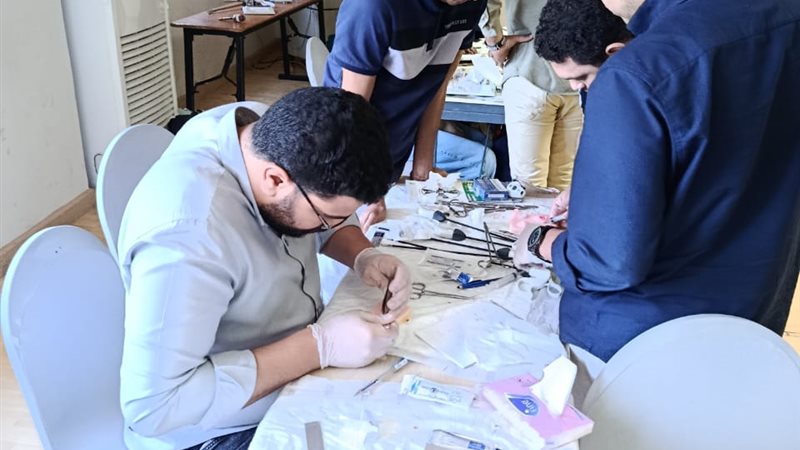جانب من تدريب الاطباء