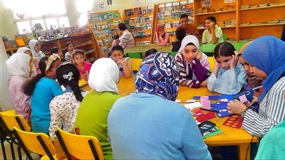 لقاءات تثقيفية وورش تدريبية للأطفال ضمن النشاط الصيفي بثقافة الفيوم