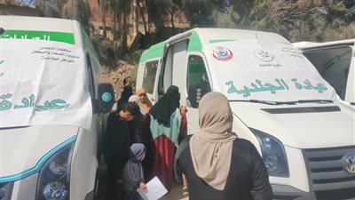 تنظيم قافلة طبية مجانية بقرية بني غني ضمن حياة كريمةلخدمة أهالي سمالوط بالمنيا
