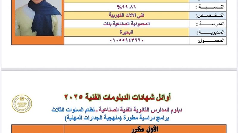 محافظ البحيرة تهنئ