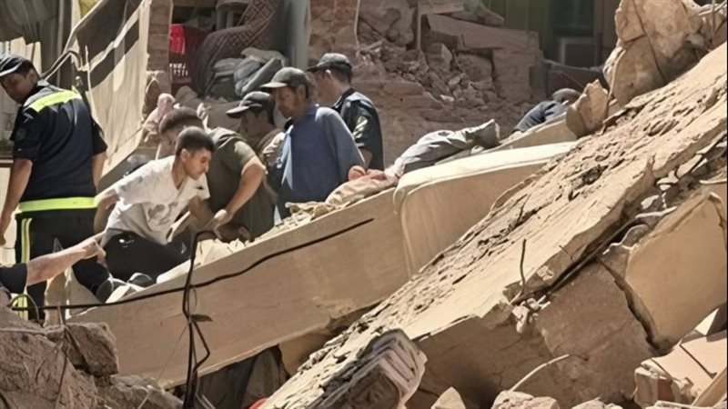 انهيار عقار شبرا