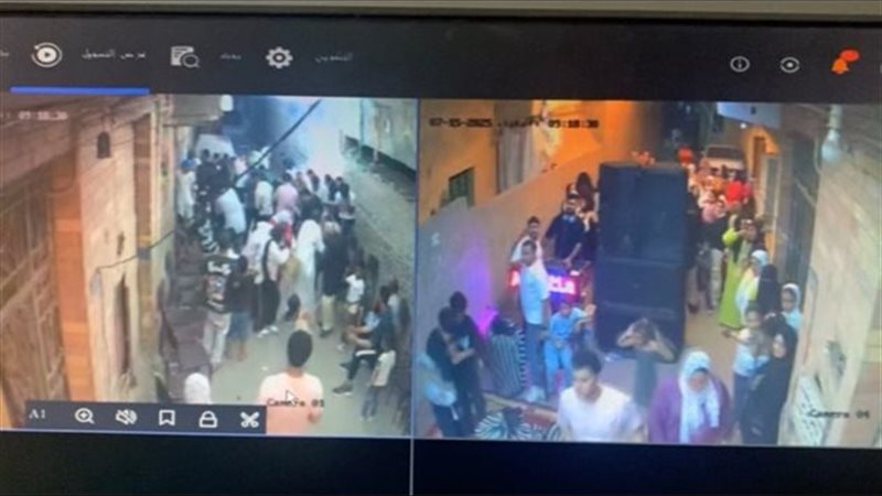 مشهد تحطيم حفل الزفاف