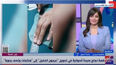 فاطمة إدريس .. قصة نجاح أسوانية من منتجات النخيل| فيديو
