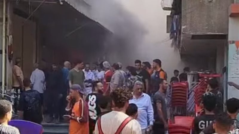 حريق مطعم «كشري أبو